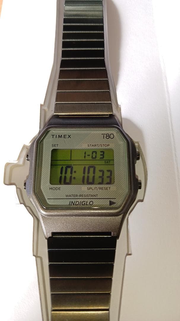 d*a様 TIMEX T80 インディグロ デジタル腕時計 TW2U94000