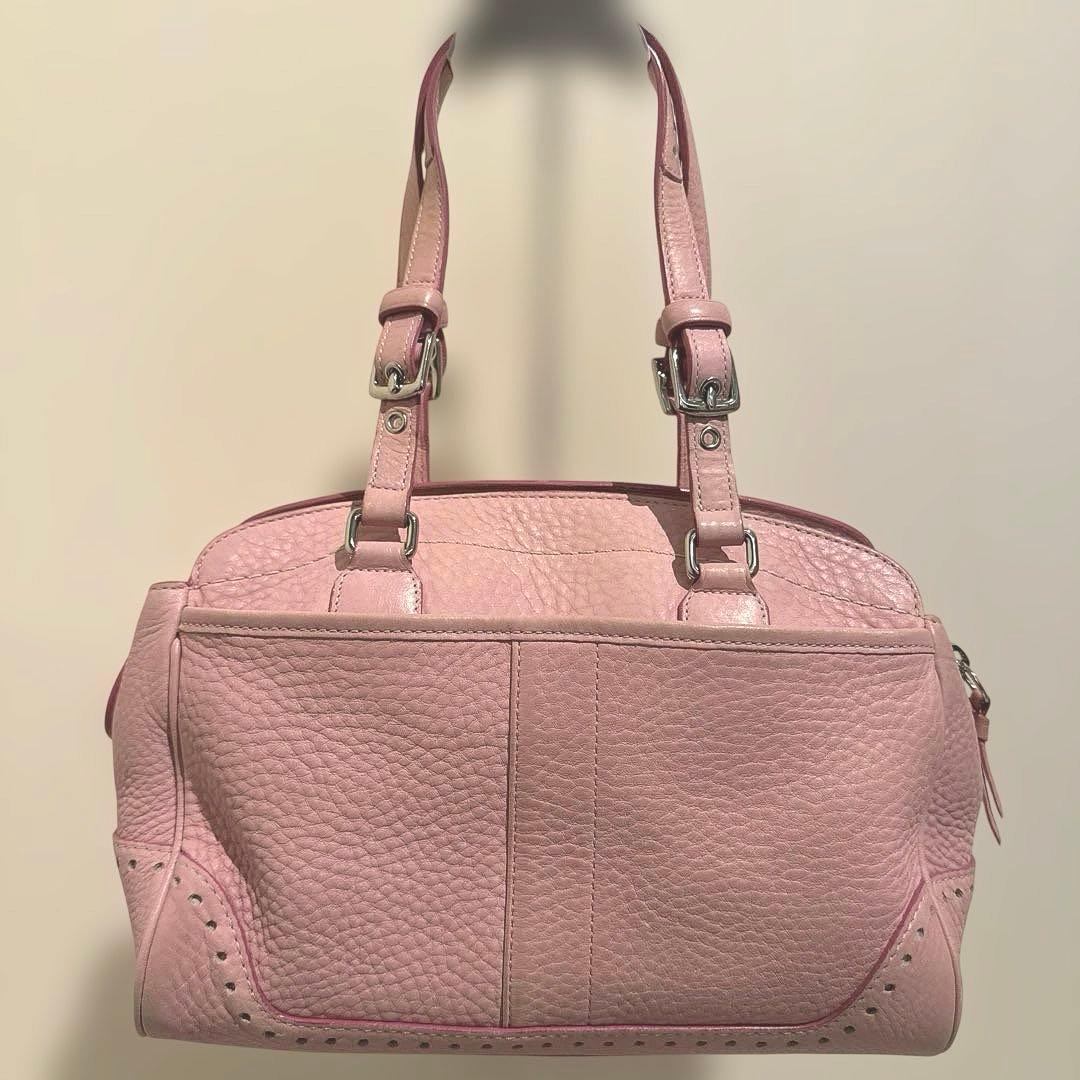 バッグ vintage coach old pink mini boston y2k
