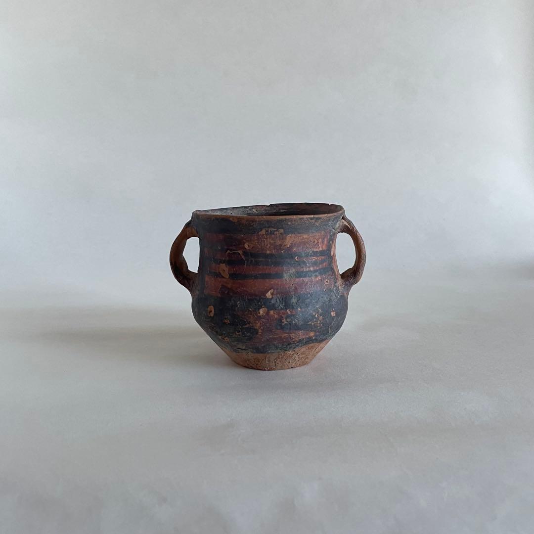 アンダーソン彩文土器　中国　紀元前　双耳