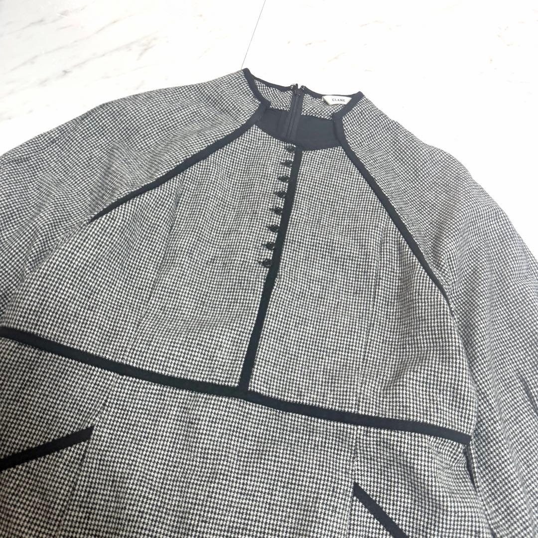 完売品✨️クラネ HOUNDSTOOTH PIPING ONE PIECE ロング