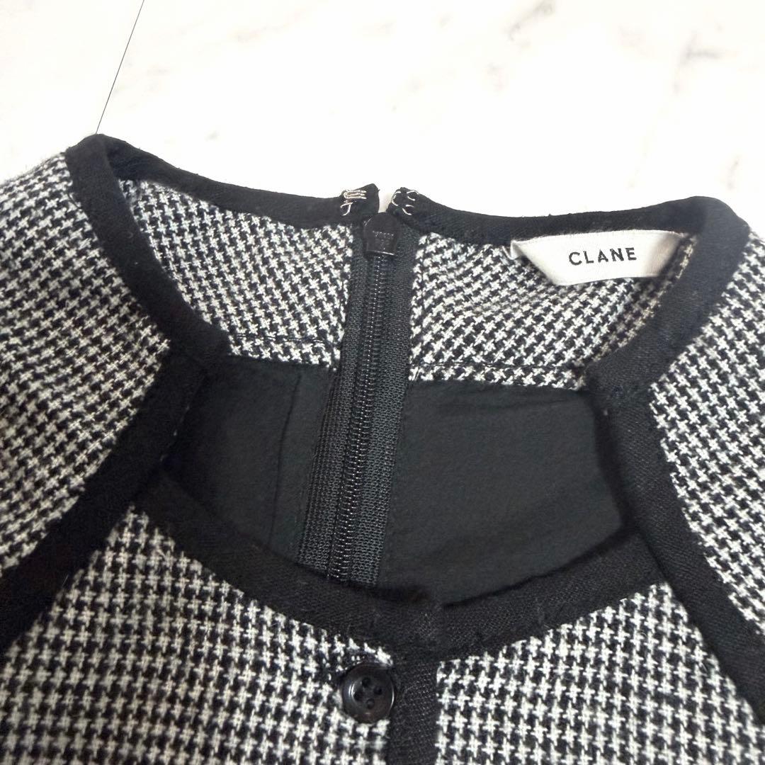 完売品✨️クラネ HOUNDSTOOTH PIPING ONE PIECE ロング