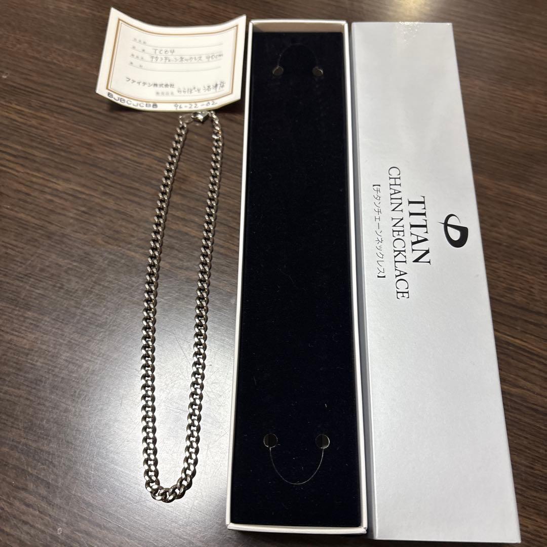 ファイテン　 phiten チタンチェーンネックレス 40cm