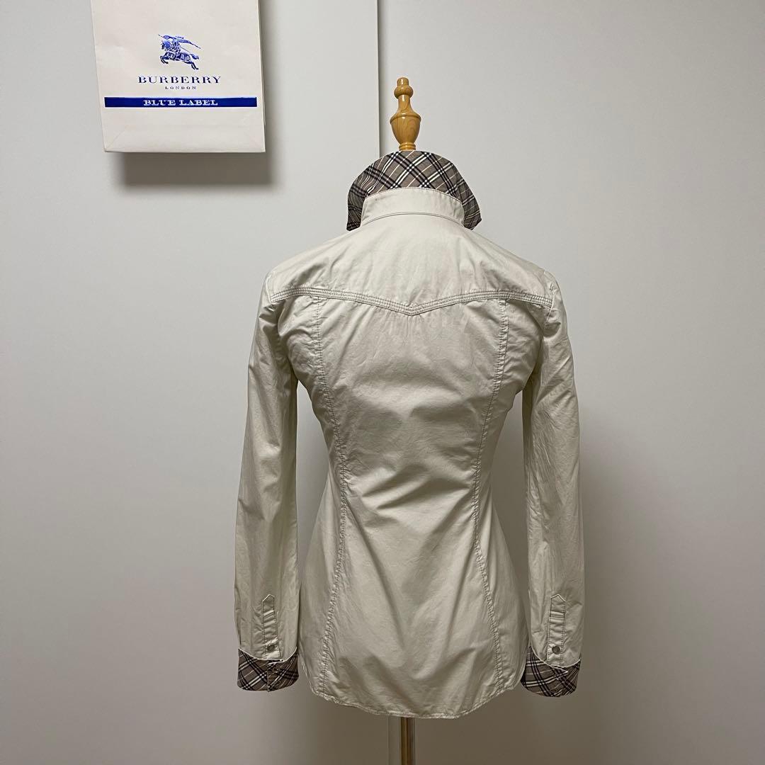 【BURBERRY BLUE LABEL】ホースマーク襟裏袖裏チェックジャケット