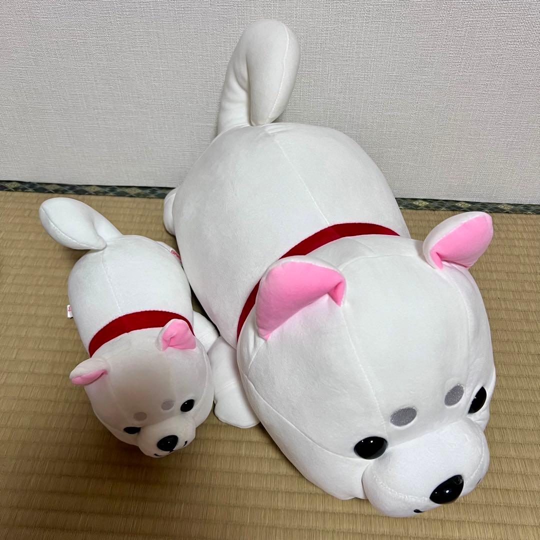 ハッピーまめしば 白柴ぬいぐるみ 2等