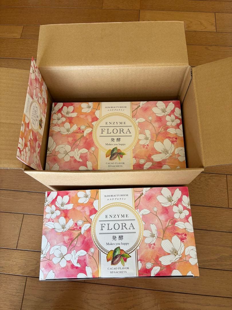 【未開封多数】スリムビューティハウス エンザイムフローラ発酵 158袋（カカオ）