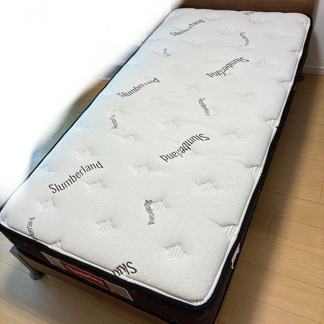 【Ryo出品】Slumberland シングルマットレス、 ベッドフレーム