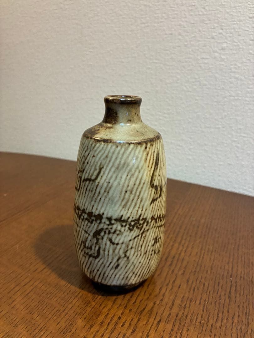 値下げ‼️酒器　人間国宝　島岡達三 昇龍徳利 石洞山人 絵付 共箱