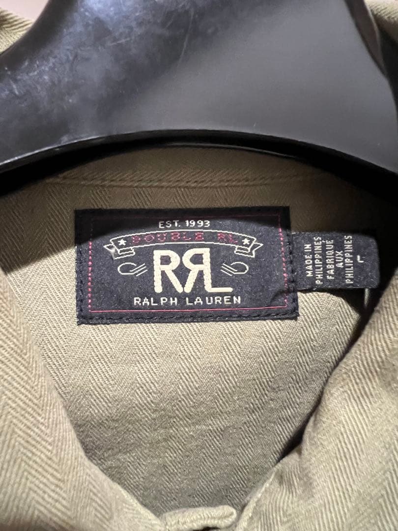 黒*明様 rrl ヘリンボーンツイルシャツ