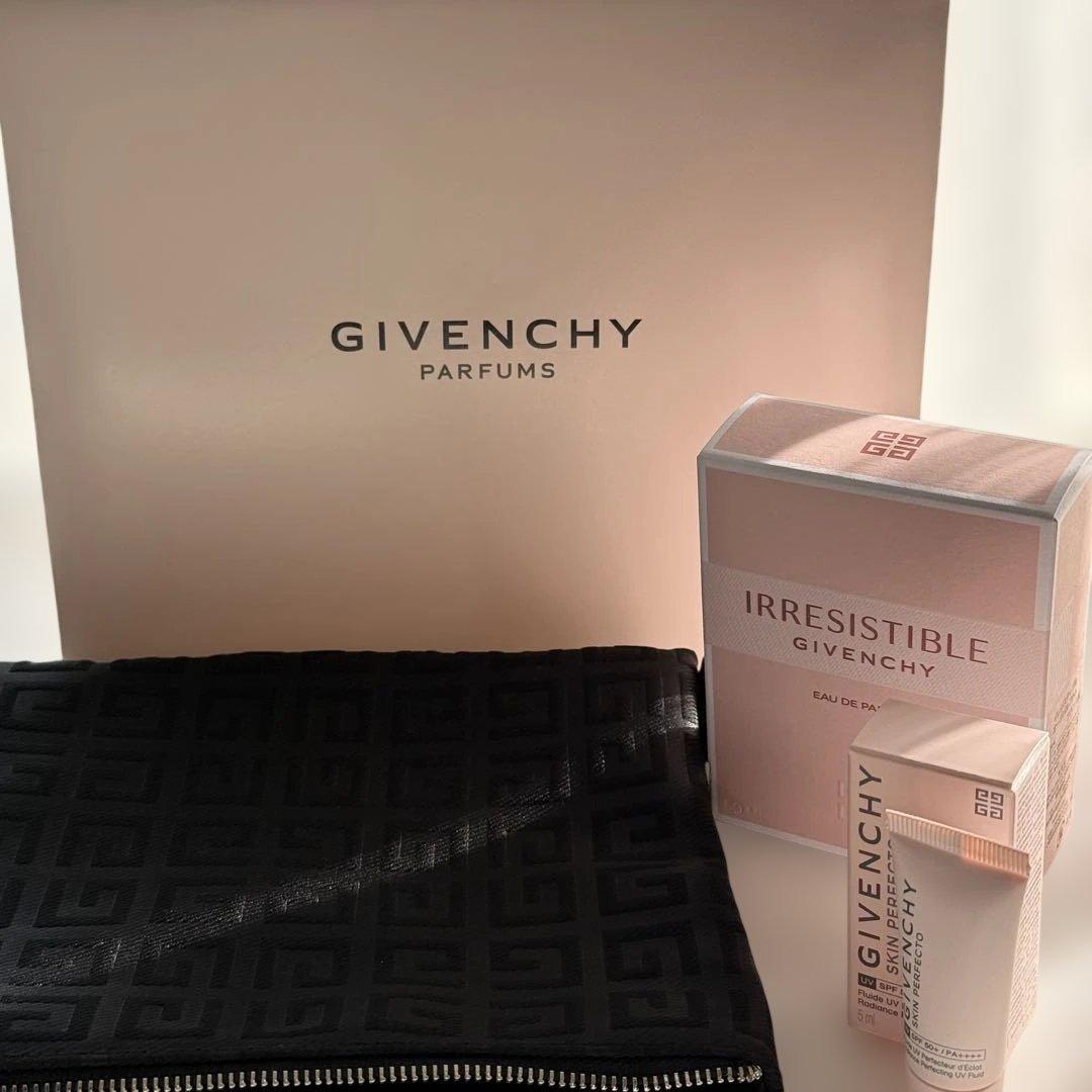 新品 GIVENCHY イレジスティブル オードパルファム 乳液 ポーチ付き