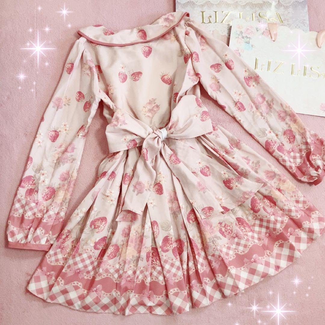 ☆リズリサ LIZLISA☆マイメロコラボ☆ストロベリーフラワーワンピース☆新品