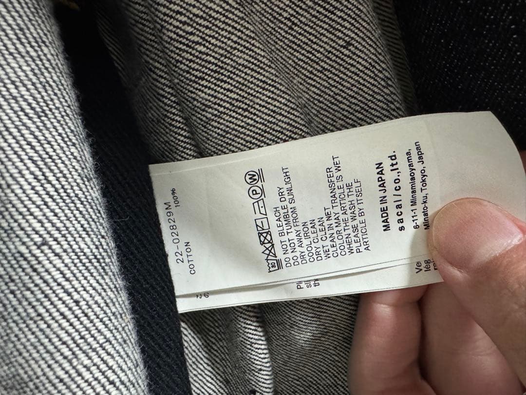 ✨美品✨sacai デニムモッズコート サイズ3