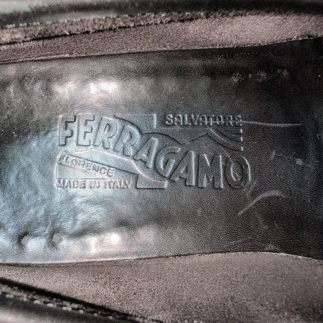サルヴァトーレフェラガモ ガンチーニ ローファー ブラック 24.0cm