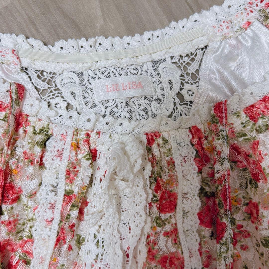 希少 レア 当時物 リズリサ LIZ LISA フラワープリント チュニック