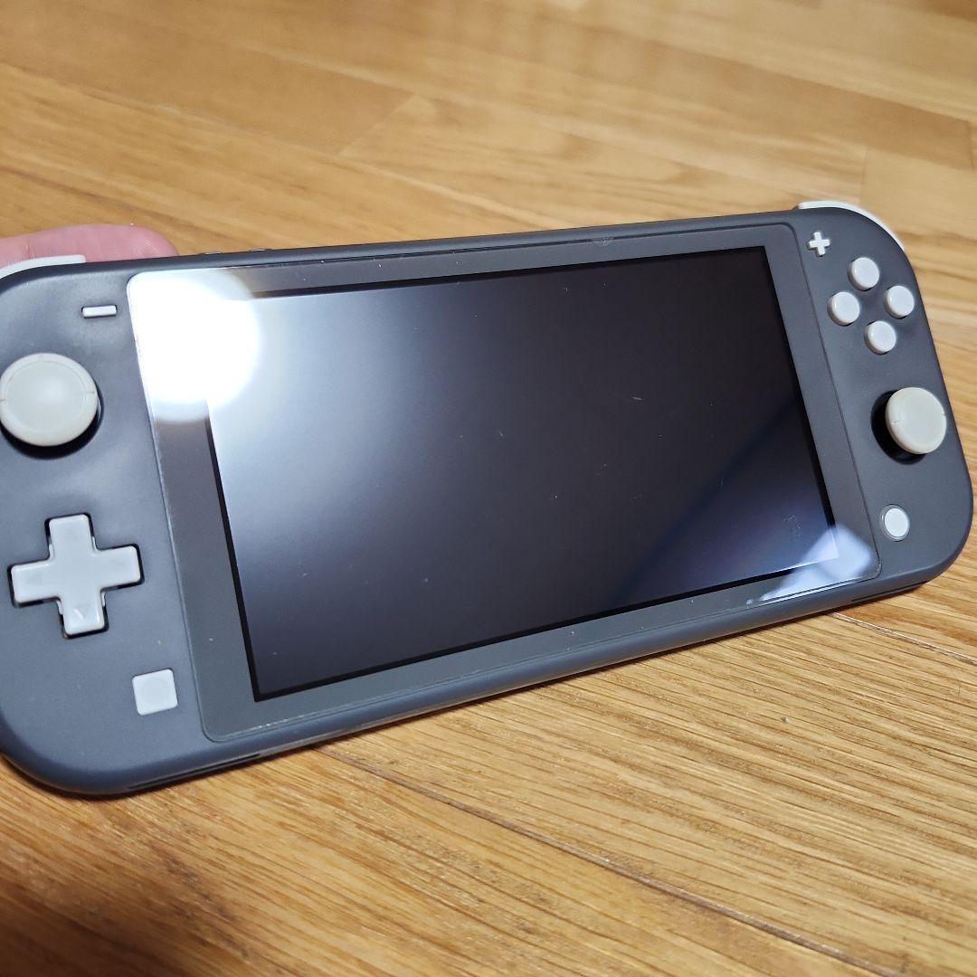 【動作品】ニンテンドー スイッチライト グレー 箱と充電器付き