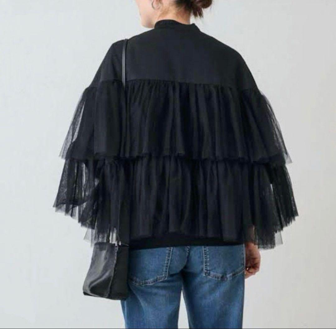 BEARDSLEY ビアズリー チュールMA-1 ブルゾン ブラック 新品未使用