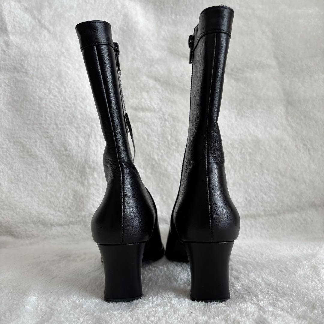 ✨️極美品✨️ BURBERRY バーバリー ショートブーツ レザー 23cm