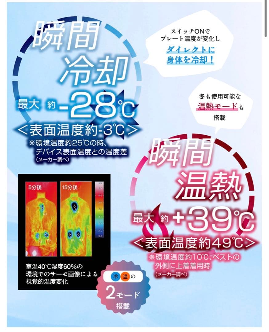 ワークマン ウィンドコア アイス×ヒーター ペルチェベストPRO2 プロ2