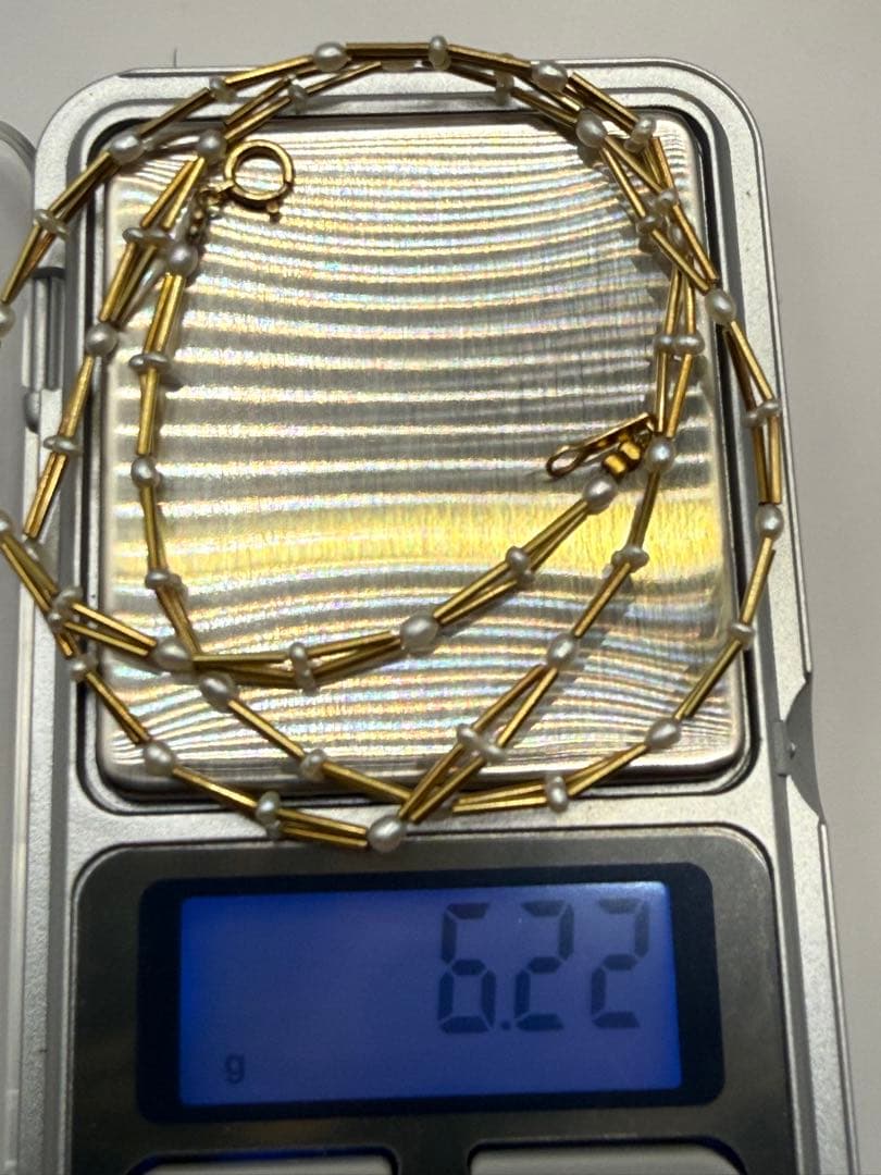 18金　パール　ネックレス