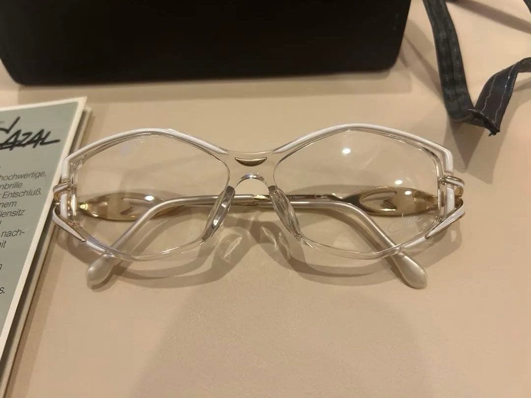 ネル　カザール/CAZAL ヴィンテージ　サングラス　クリアフレーム