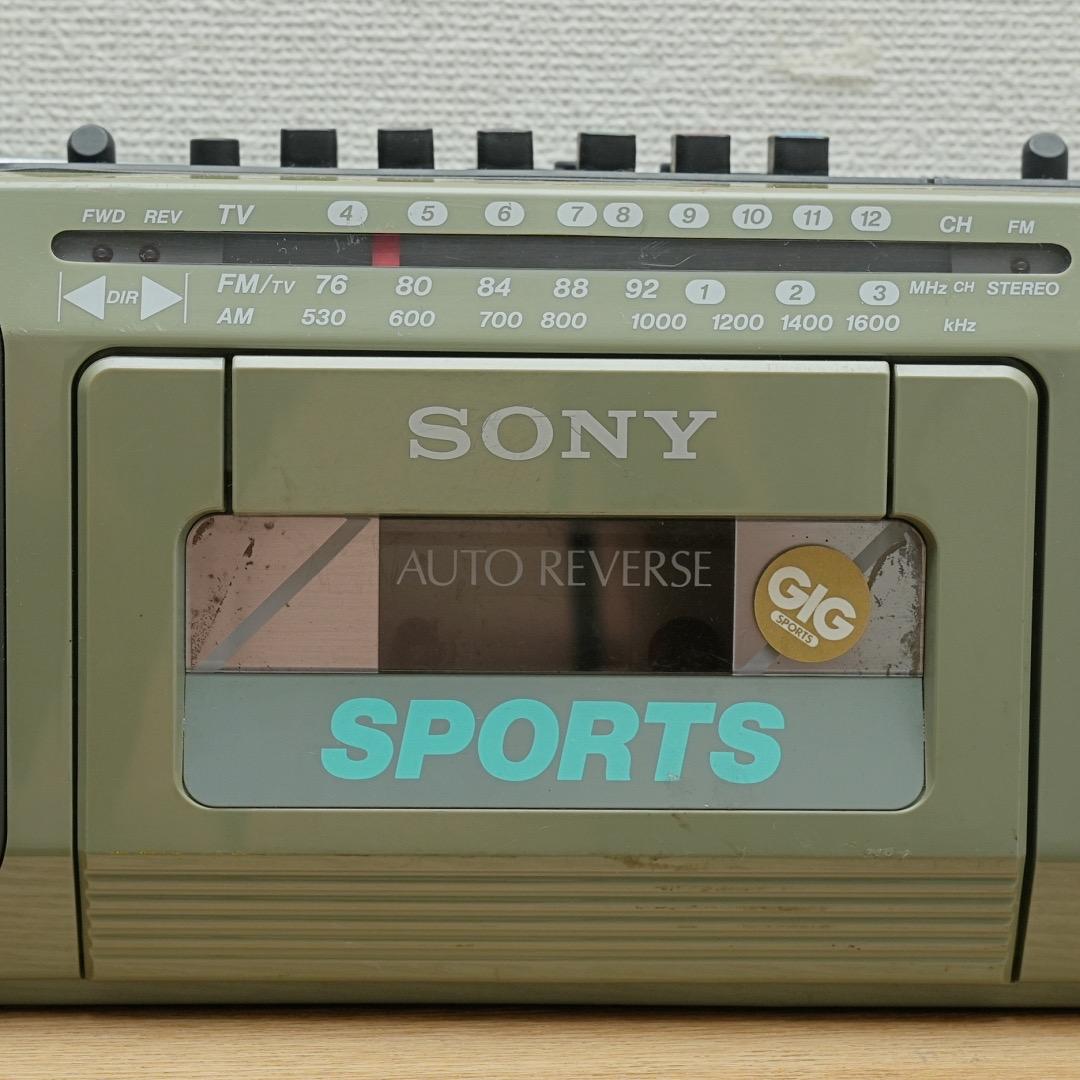 【最終値下げ】SONY SPORTS ラジカセ CFS-V75オリーブ ソニー