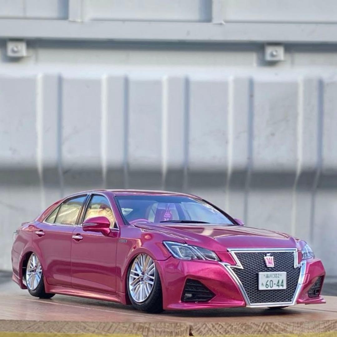 プラモデル完成品 アオシマ 1/24 214クラウンアスリート後期