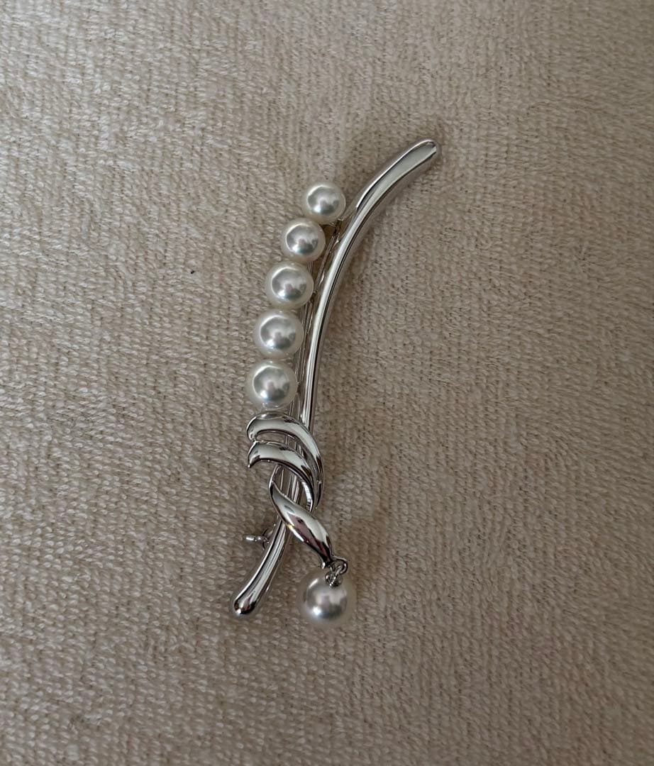 メ*3様 MIKIMOTO ミキモト アコヤ真珠　パール　ブローチ　シルバー　美