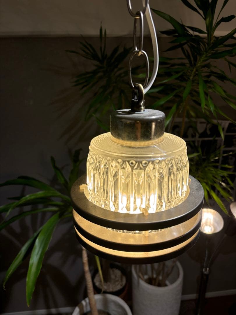 ビンテージガラス照明