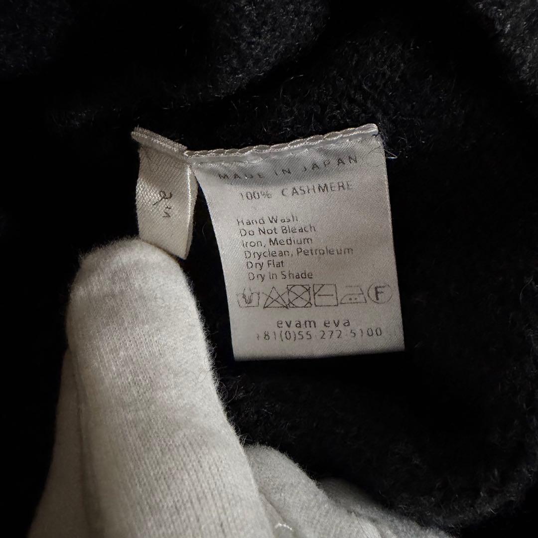 evam eva カシミヤシームレスパーカー　カシミヤ100% エヴァムエヴァ
