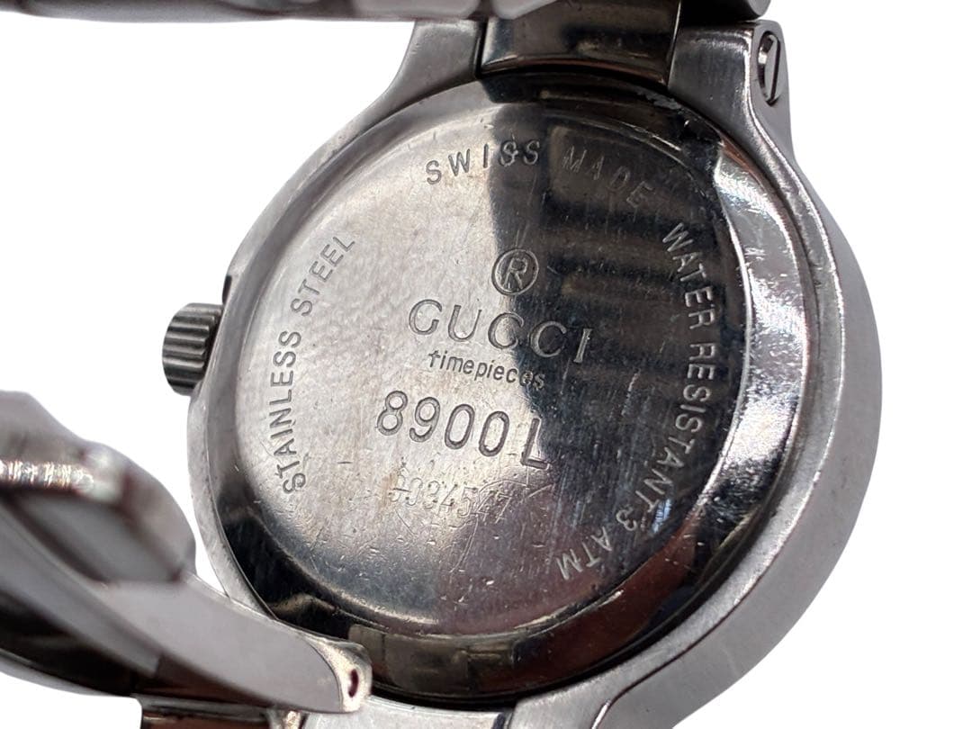 稼働 グッチ GUCCI 8900L レディース 腕時計 クォーツ QZ デイト
