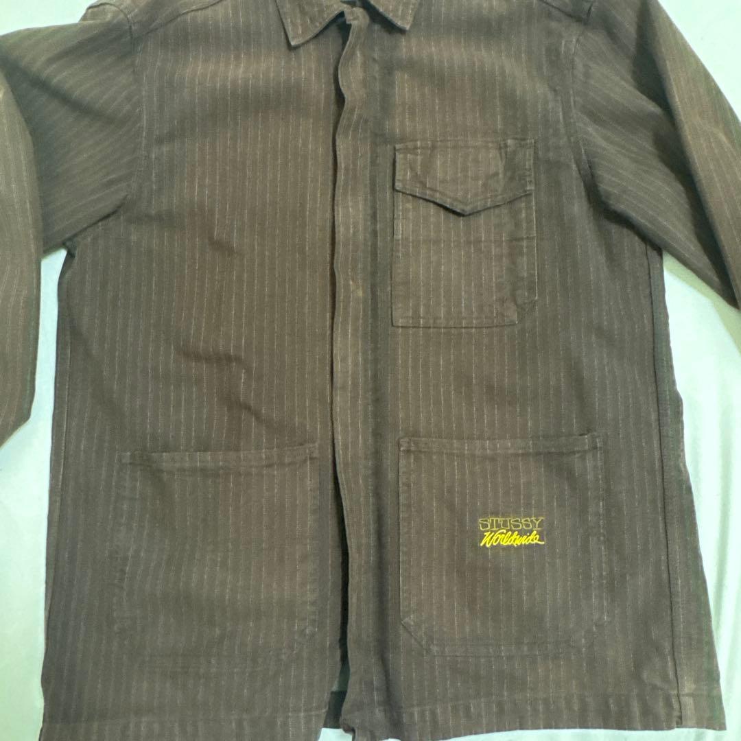 stussy ステューシー　カバーオール　ブラウン 90s Lサイズ