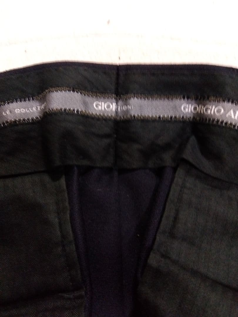 【美品】90s GIORGIO ARMANI　ワイドスラックス　ほぼ未使用品