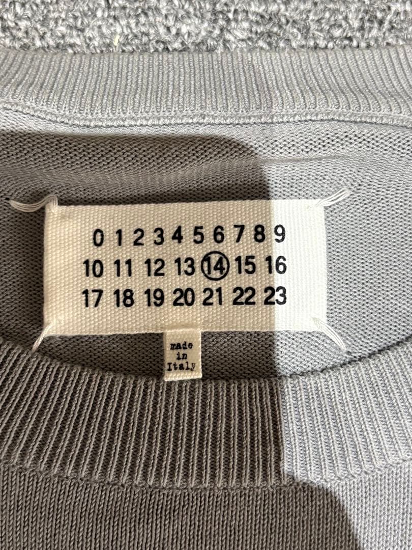 早い者勝ちMaison Margiela エルボーパッチ クルーネック ニット