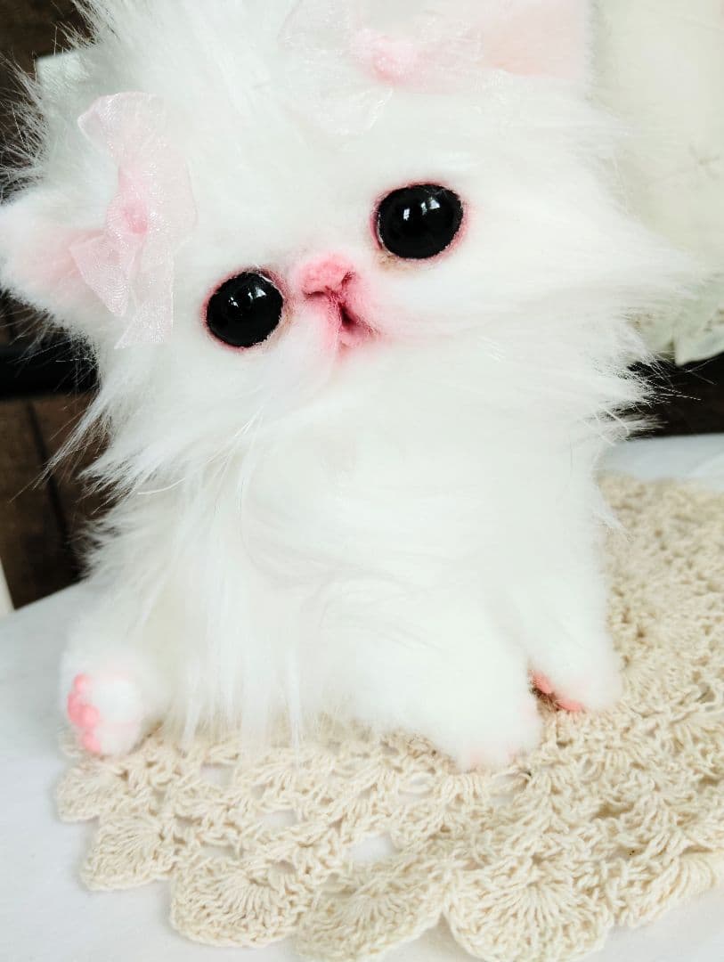 きゅるんオメメ♡子猫のレモンちゃん♡エキゾチック♡アートドール♡ぬいぐるみ♡