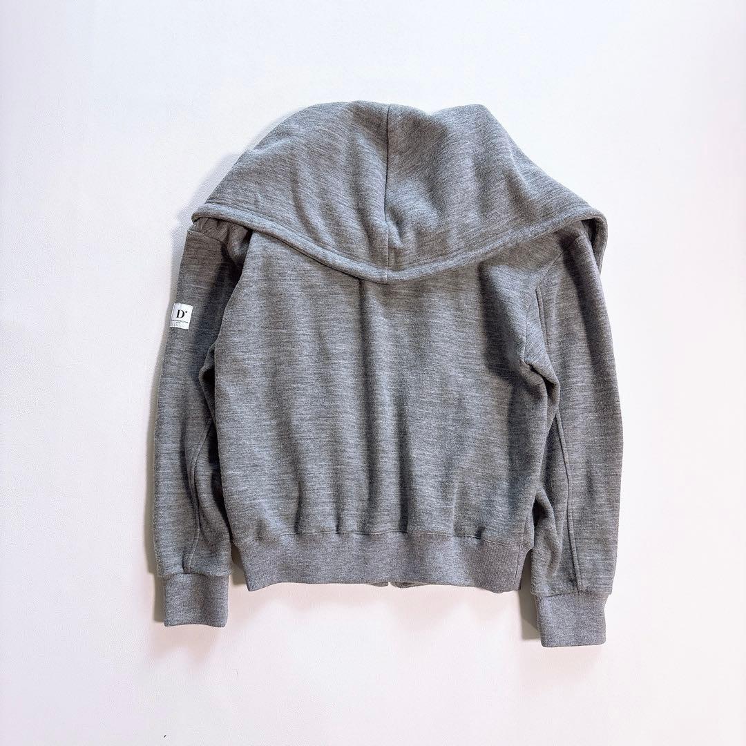 美品ダブルスタンダードクロージング　ウールダンボールパーカー　起毛　グレー　38