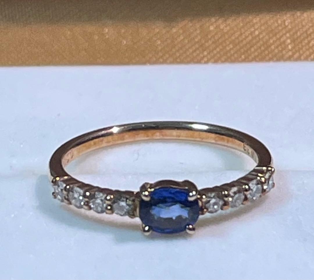 VERITE ベリテ ロイヤルブルーサファイヤリング 9号 K18