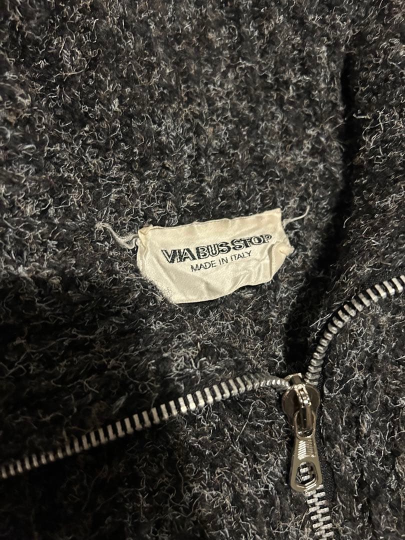 OUR LEGACY風　イタリア製 フルジップニット