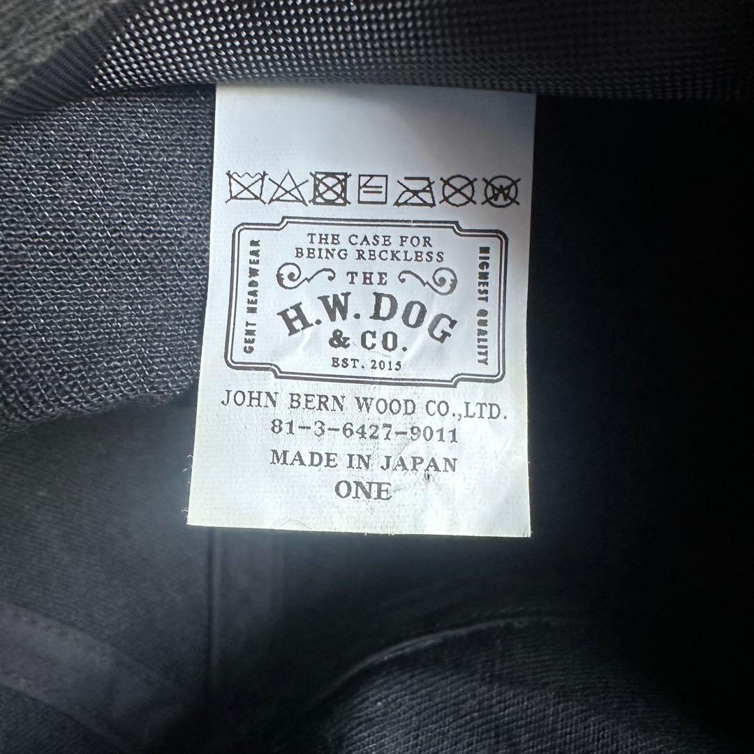 帽子 THE H.W.DOG&CO. denim roll cap Black