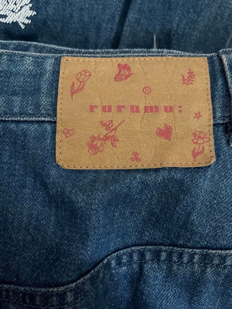 スカート rurumu: torn denim tiered SK