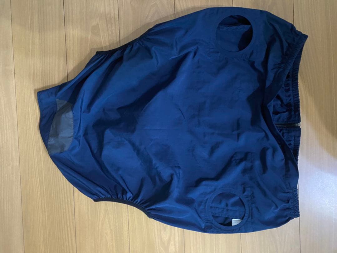 空調服 ネイビー ジップアップベスト