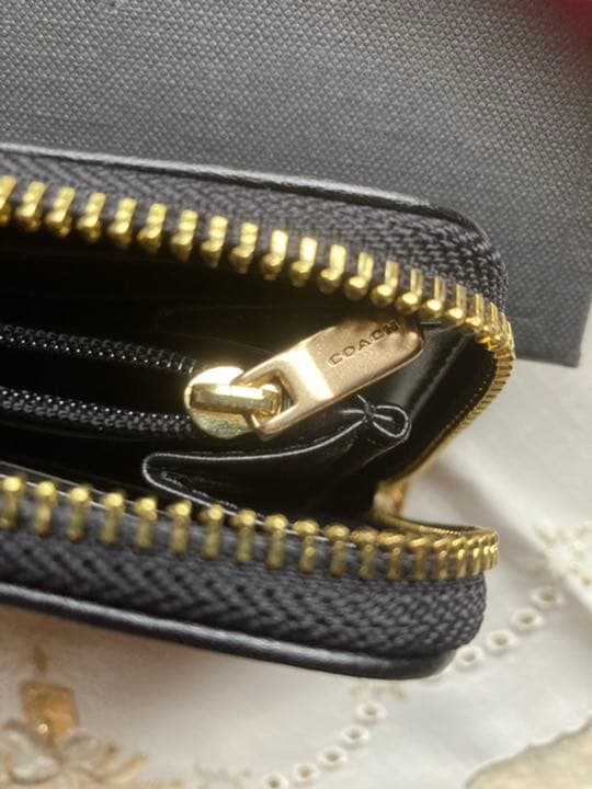 新品未使用COACH コーチ 長財布ブラウンブラックシグネチャー