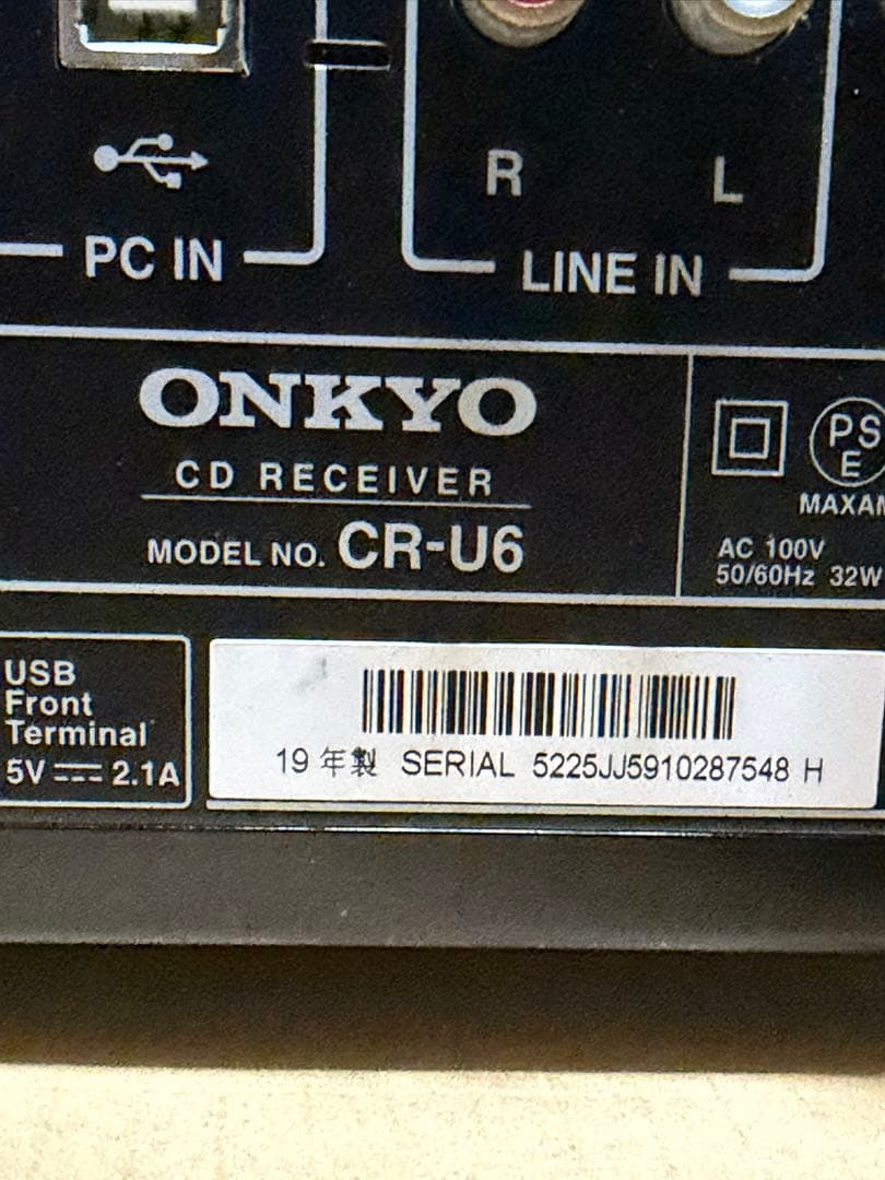 ONKYO CR-U6 CDレシーバーシステム Bluetooth USB対応