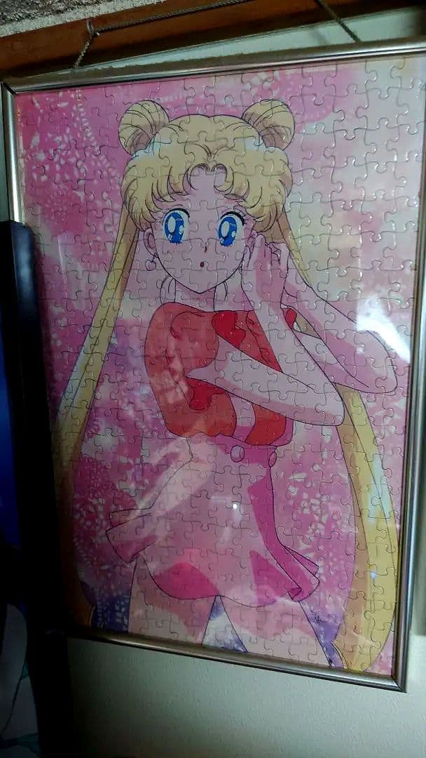 超レア ♯昭和セーラームーン額縁入りジグソーパズル完成品