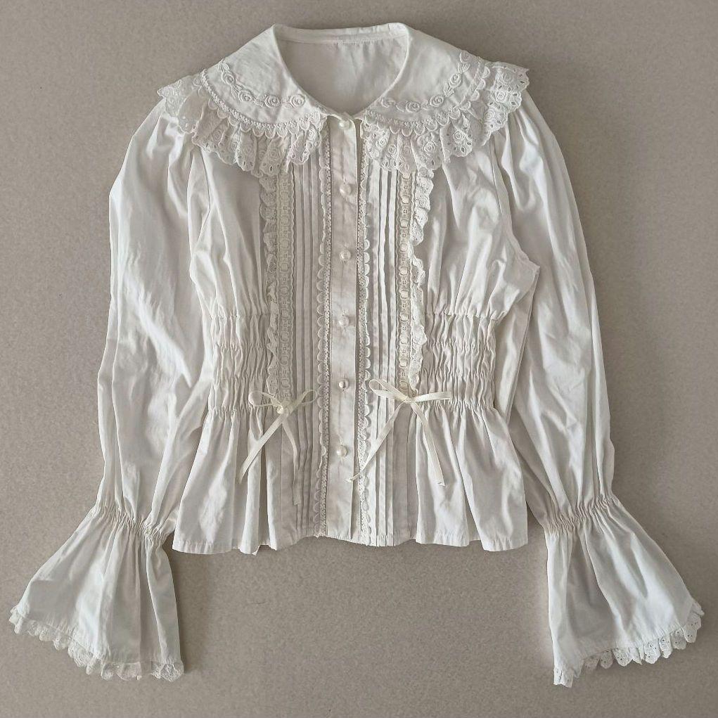 cornet コルネット ロリィタ ロリータ フリル 薔薇 ブラウス