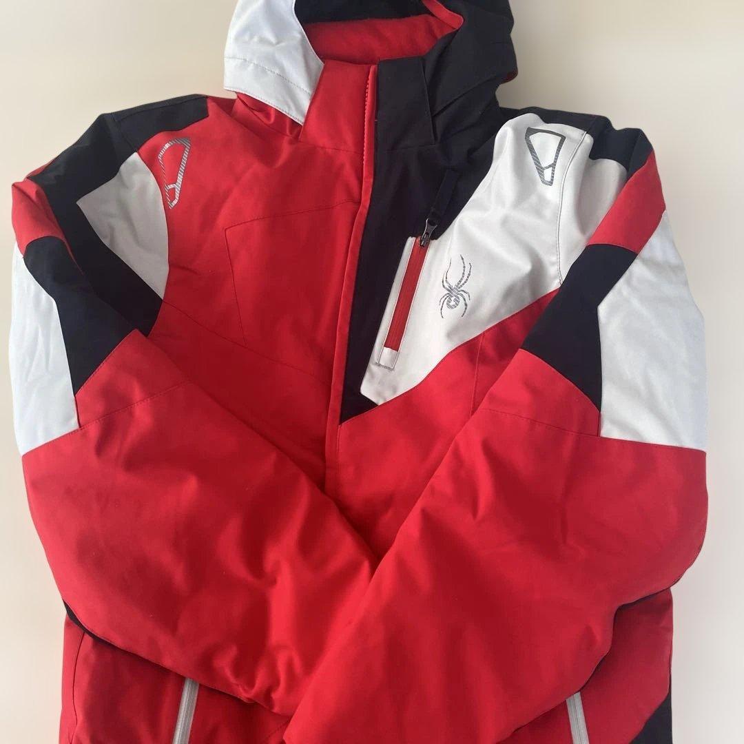 Spyder size 14 子ども用スキーウェア 赤黒白