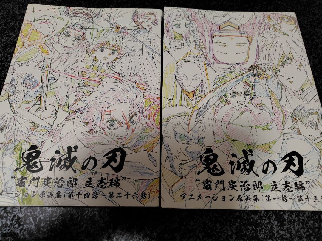 鬼滅の刃 竈門炭治郎 立志編　アニメーション原画集　上下セット　吾峠呼世晴