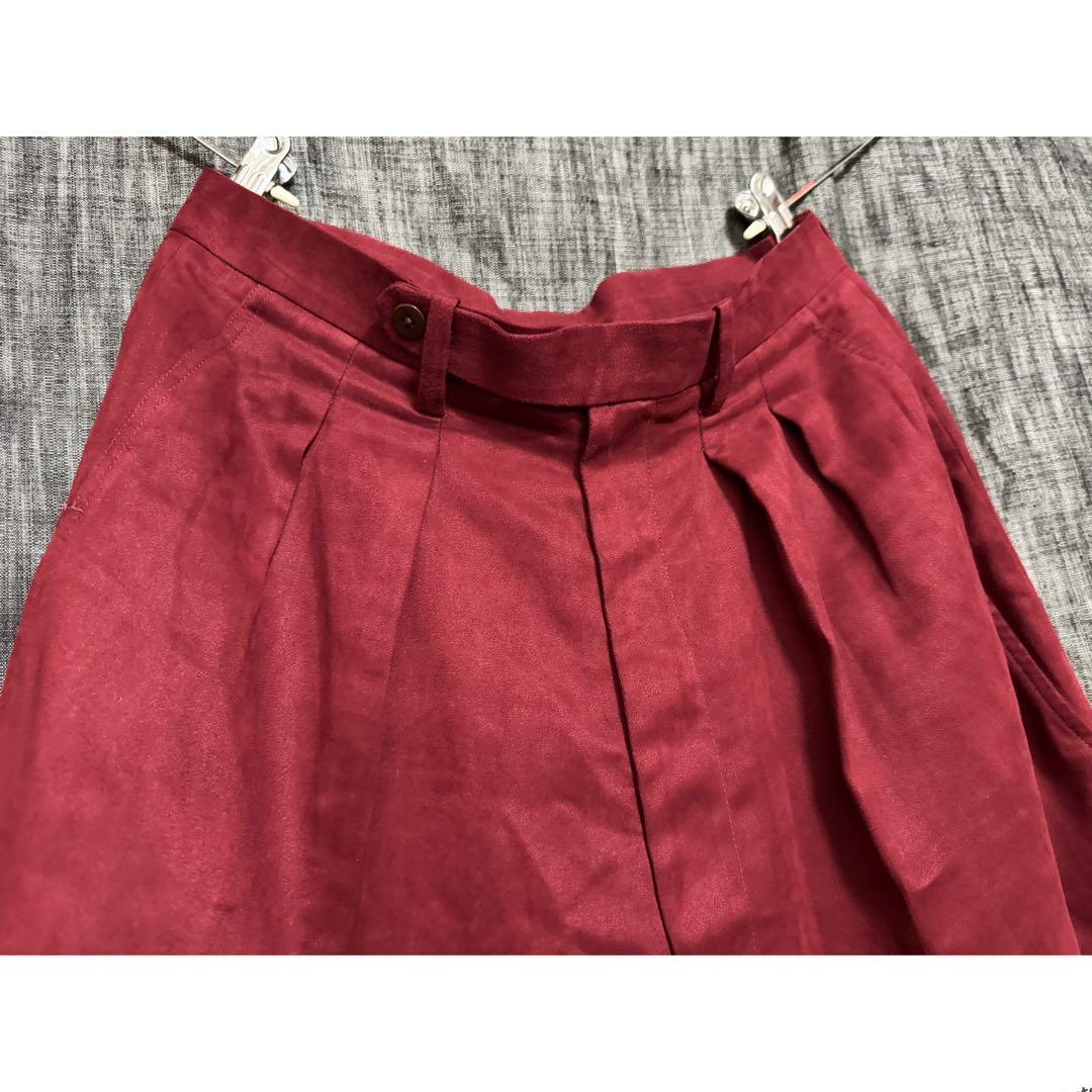 定価42900円 m's braque ハーレムパンツ　バルーンパンツ　レッド