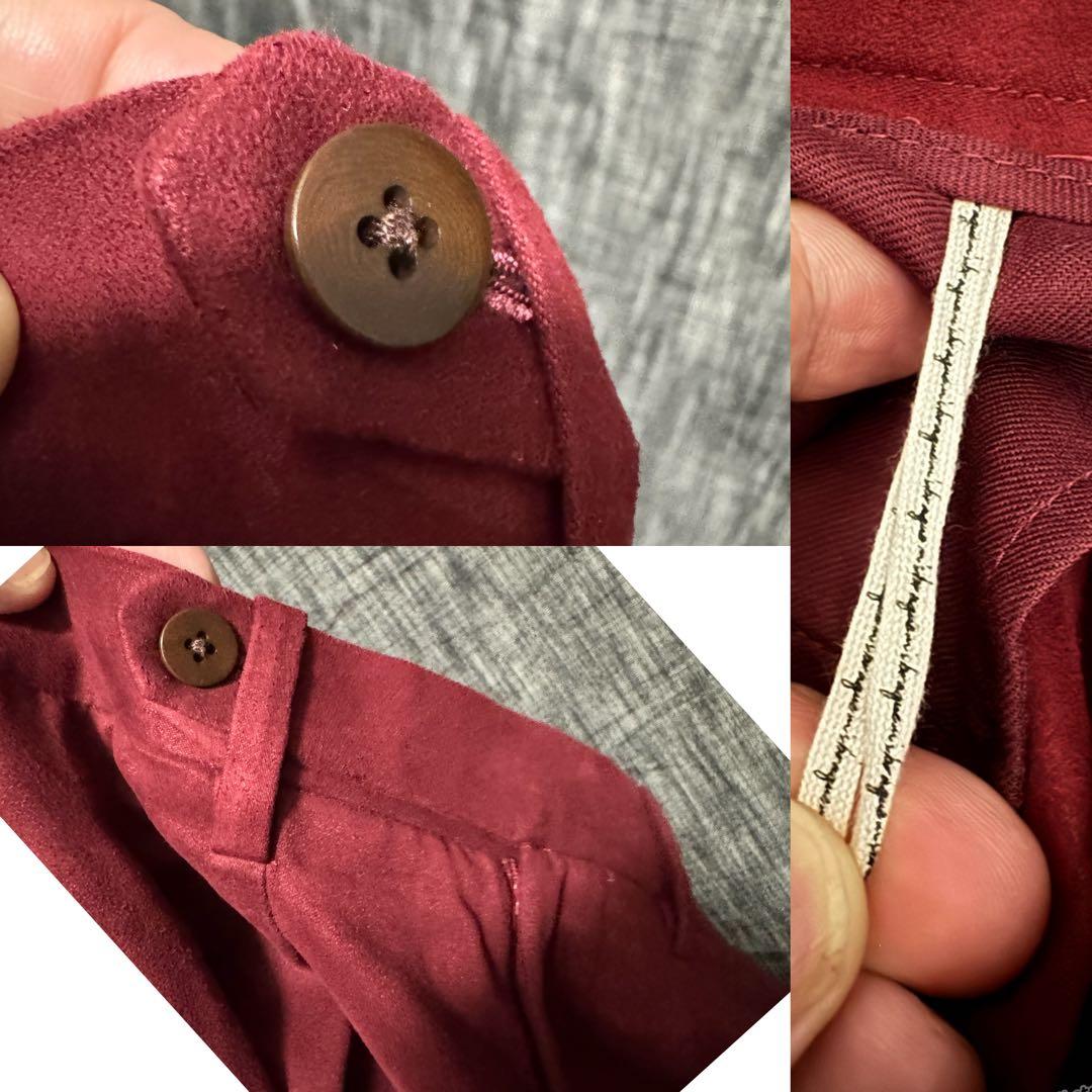 定価42900円 m's braque ハーレムパンツ　バルーンパンツ　レッド