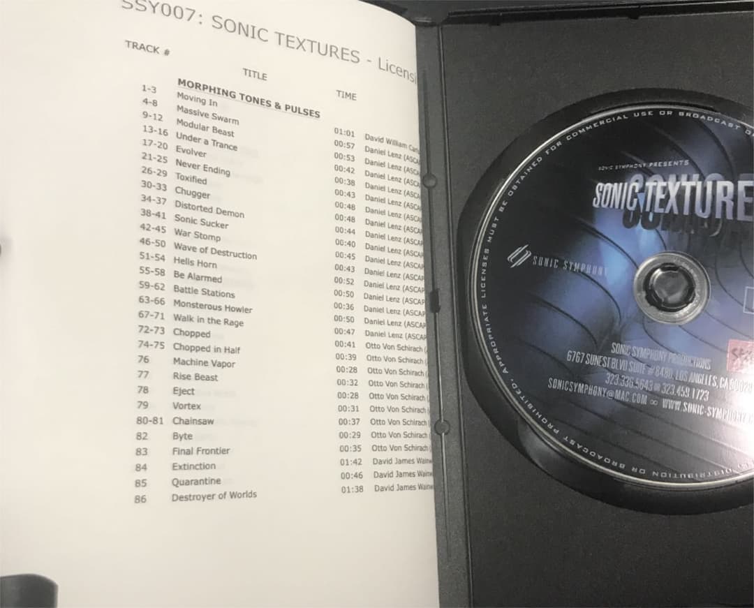 希少！Sonic Textures & Sonic Tools2 DVD