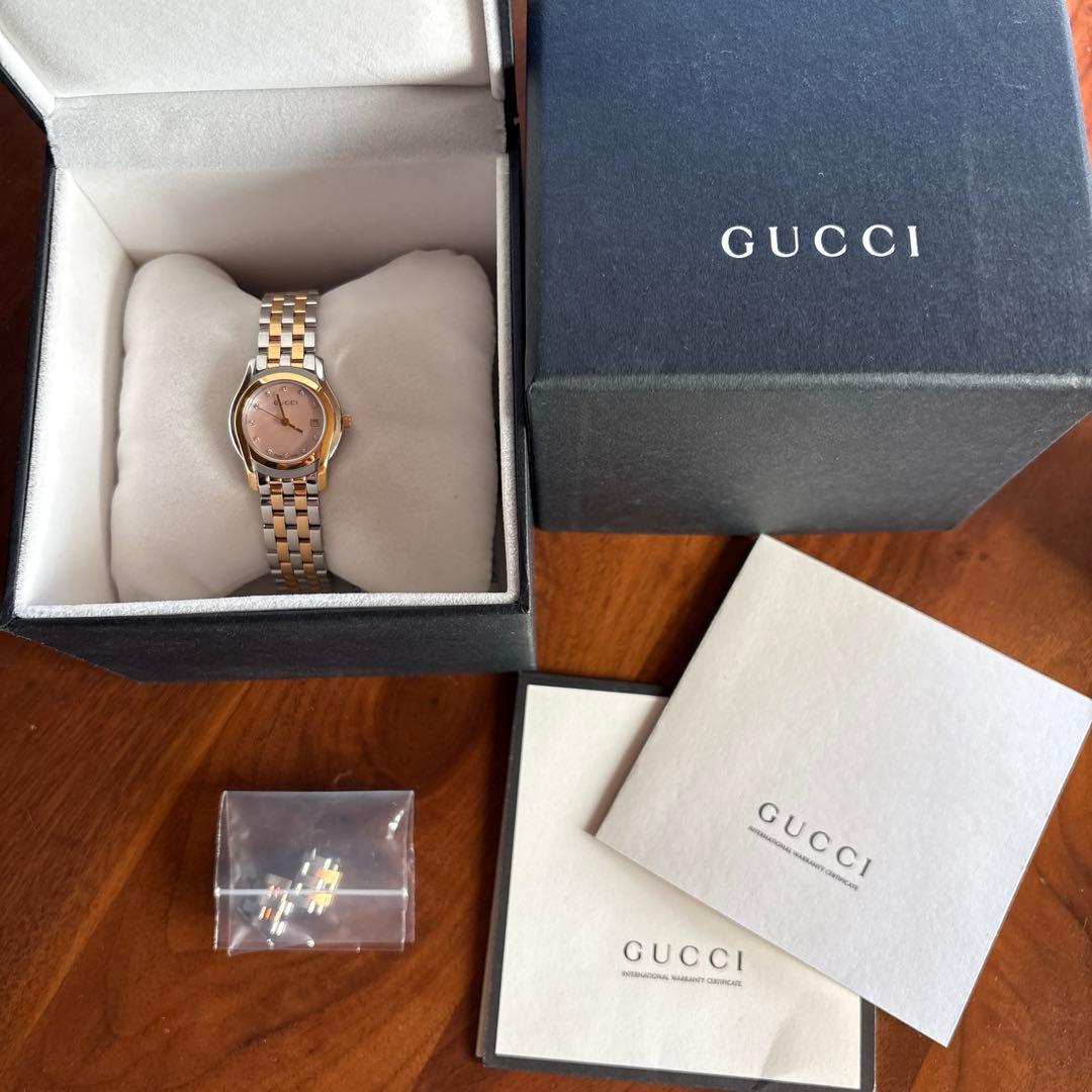 GUCCI シェル盤　腕時計＊