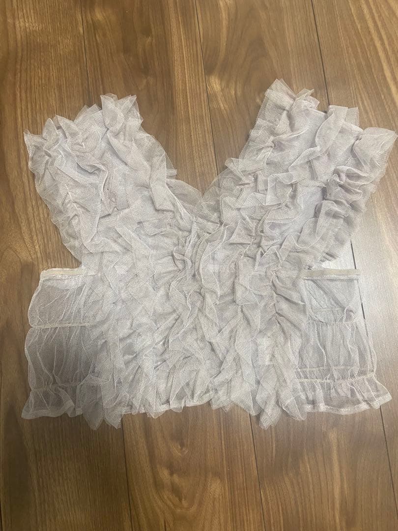 ねむりん様◉グレー フリルデザイン パーティードレスセット